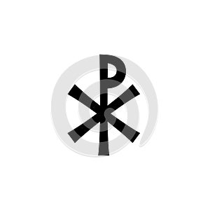 Christian monogram of Jesus Christ (Christogram) photo